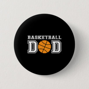 Badge Rond 5 Cm Basketball Papa Basketball Cadeau Pour Père Basket