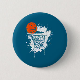 Badge Rond 5 Cm Basketball Pour Entraîneur Joueur Garçons Filles H