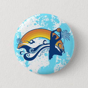 Badge Rond 5 Cm basketball. summersetz.