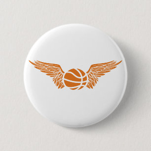 Badge Rond 5 Cm basketball. tribal.