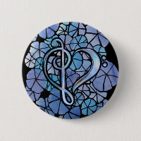 Bass Treble Clef Note Musique Heart Love