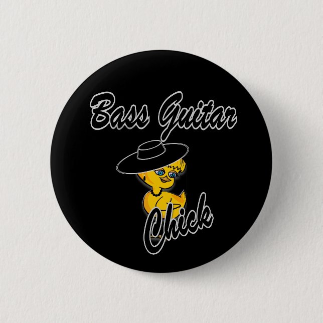 Badge Rond 5 Cm Basse Guitare #4 (Devant)