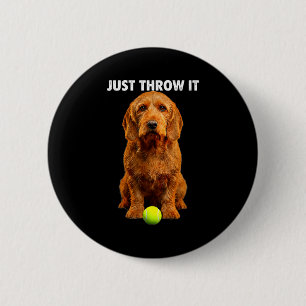 Badge Rond 5 Cm Basset fauve de bretagne t-shirt jette le récupére