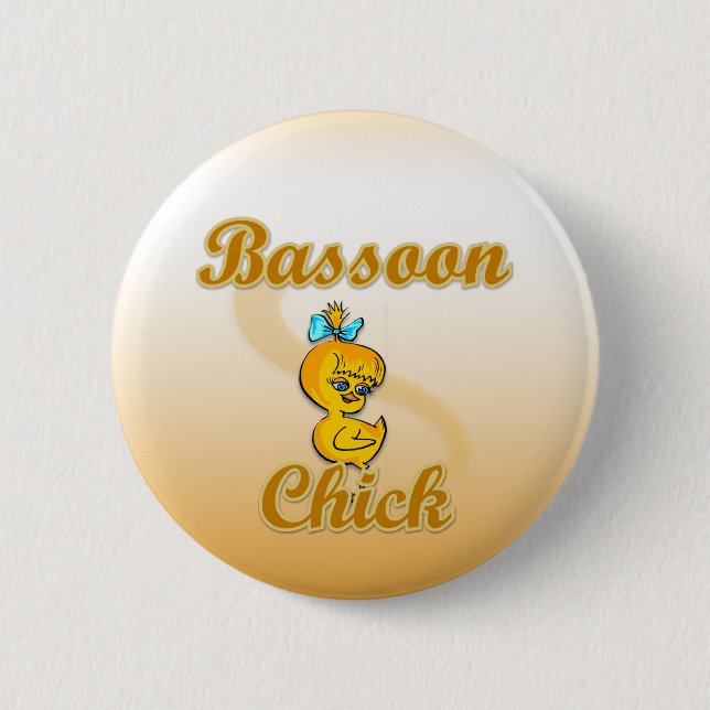 Badge Rond 5 Cm Basson Chick (Devant)