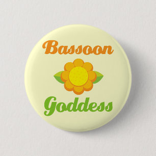 Badge Rond 5 Cm Basson drôle