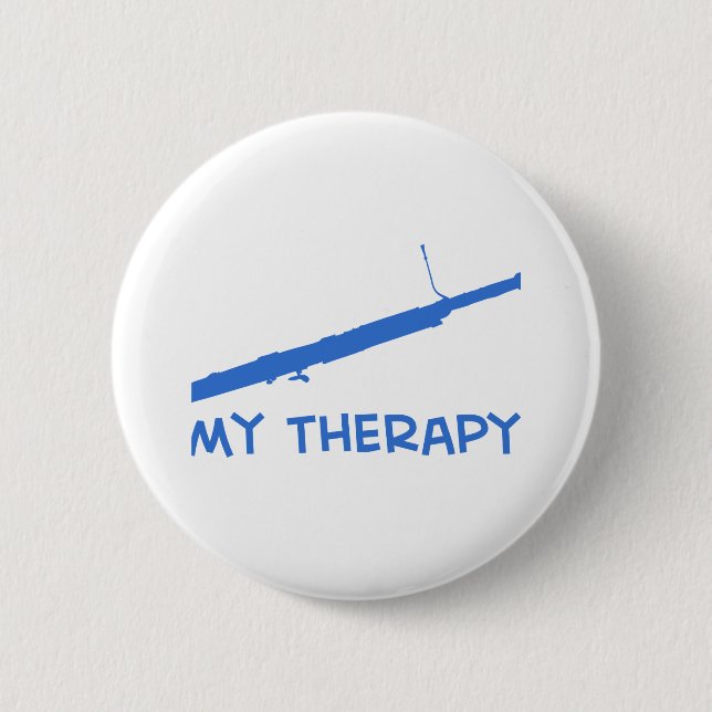 Badge Rond 5 Cm Basson ma thérapie (Devant)