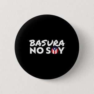 Badge Rond 5 Cm Basura No Soy Porto Rico Drapeau Je ne suis pas Sp