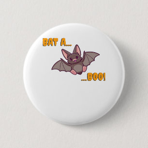 Badge Rond 5 Cm Bat A Bote Cute Bat
