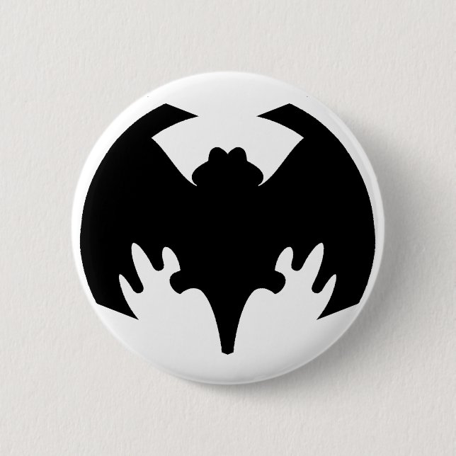Badge Rond 5 Cm Bat Black Le MUSÉE Zazzle Cadeaux (Devant)