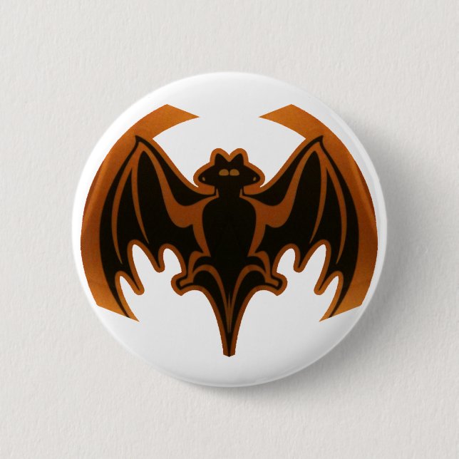 Badge Rond 5 Cm Bat Brown Le MUSÉE Zazzle Cadfts (Devant)