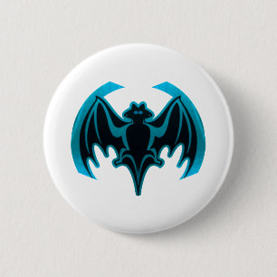 Badge Rond 5 Cm Bat Cyan Le MUSÉE Zazzle Cadeaux