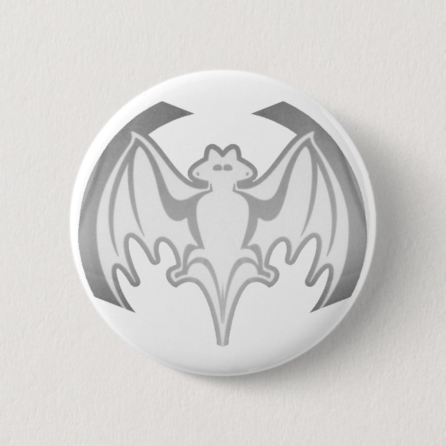 Badge Rond 5 Cm Bat Gray Inv Le MUSÉE Zazzle Cadeaux (Devant)