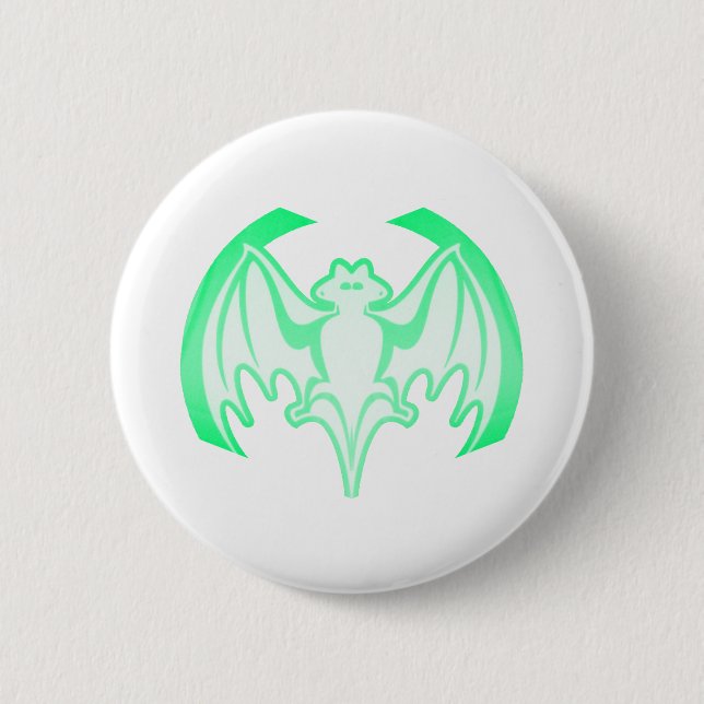 Badge Rond 5 Cm Bat Green Inv Le MUSÉE Zazzle Cadeaux (Devant)