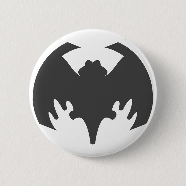 Badge Rond 5 Cm Bat Grey Le MUSÉE Zazzle Cadfts (Devant)
