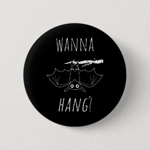 Badge Rond 5 Cm Bat Halloween Costume Cool Hanging Animal Hommes F