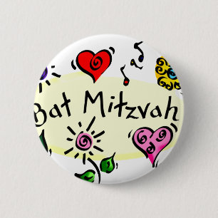 Badge Rond 5 Cm Bat mitzvah