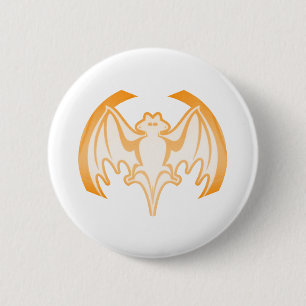 Badge Rond 5 Cm Bat Orange Inv Le MUSÉE Zazzle Cadeaux