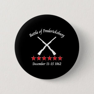 Badge Rond 5 Cm Bataille De Fredericksburg, Virginie
