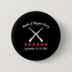 Badge Rond 5 Cm Bataille De Harpers Ferry Batailles Civiles Guerre