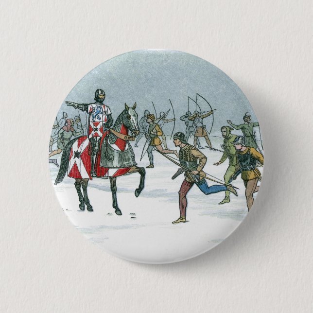 Badge Rond 5 Cm Bataille de Towton 1461 (Devant)