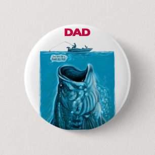 Badge Rond 5 Cm Bateau à basse papa