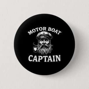 Badge Rond 5 Cm Bateau à moteur Capitaine Tee Funny Boot Outfit Sa