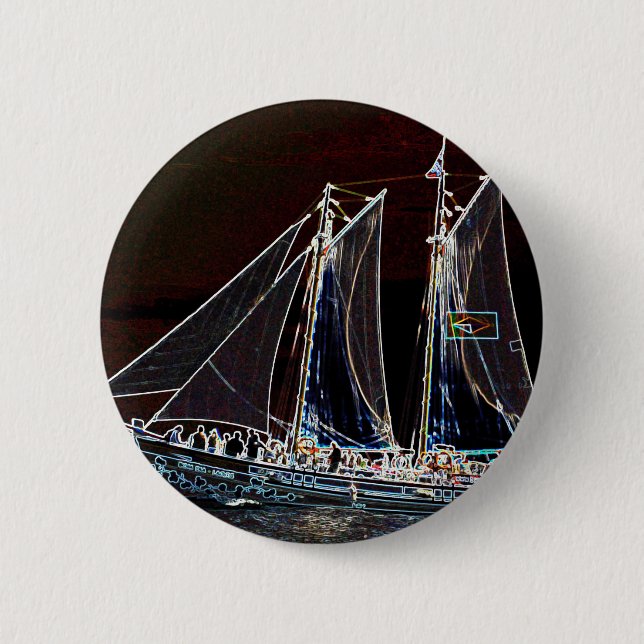 Badge Rond 5 Cm Bateau à voile - Photo Abstraite (Devant)