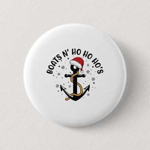 Badge Rond 5 Cm Bateaux N Ho Ho Hos Noël Pyjama Drôle Humour X-m
