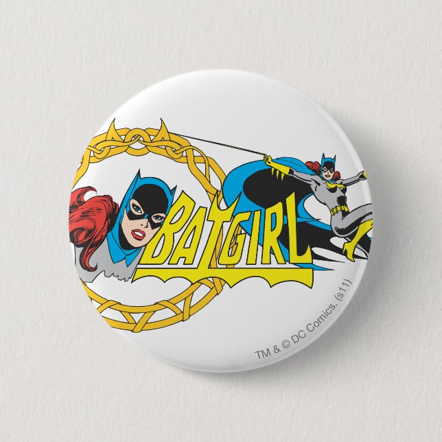 Badge Rond 5 Cm Batgirl Display (Devant)