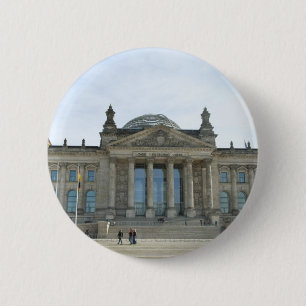 Badge Rond 5 Cm Bâtiment du Reichstag à Berlin