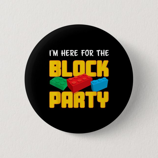 Badge Rond 5 Cm Bâtiments Bloquer la fête Pré-k Hommes Femmes Enfa (Devant)