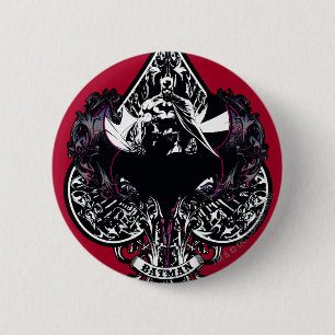 Badge Rond 5 Cm Batman Ace of Spaces Crest gothique