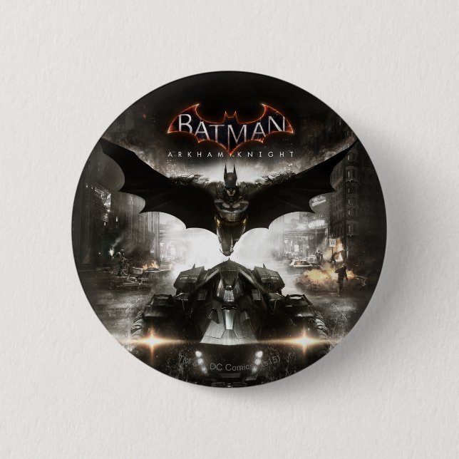 Badge Rond 5 Cm Batman Arkham Knight Key Art (Devant)