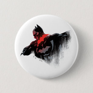 Badge Rond 5 Cm Batman Batarang cramoisi
