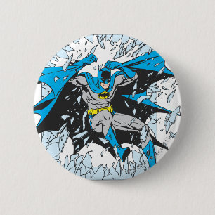 Badge Rond 5 Cm Batman Brûle À Travers Le Verre