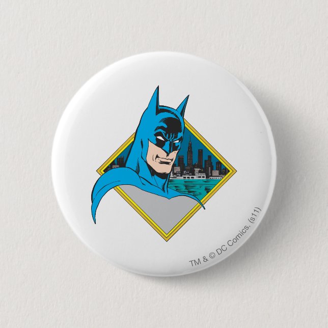 Badge Rond 5 Cm Batman Bust (Devant)