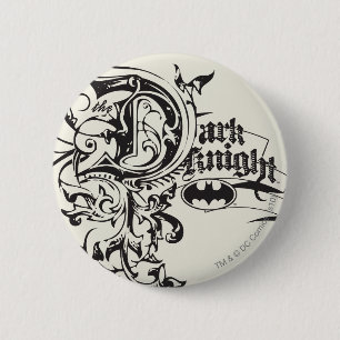 Badge Rond 5 Cm Batman Dark Knight   Logo d'organisation