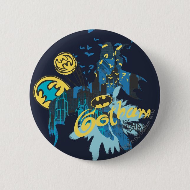 Badge Rond 5 Cm Batman Gotham Guardian (Devant)