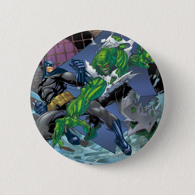 Badge Rond 5 Cm Batman - Killer Croc (Devant)