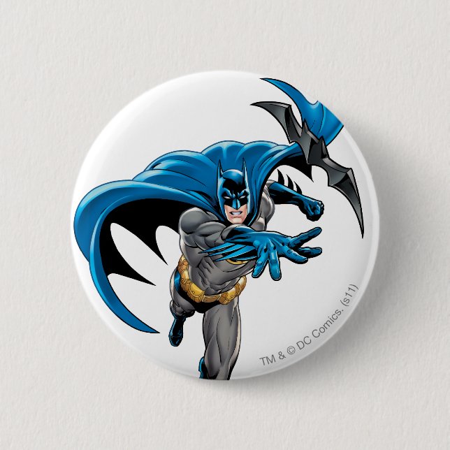 Badge Rond 5 Cm Batman lance batarang (Devant)