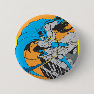 Badge Rond 5 Cm Batman lance Batarang sur le toit