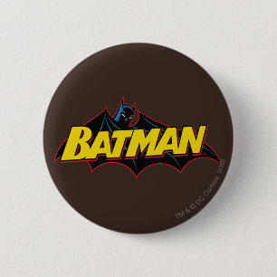 Badge Rond 5 Cm Batman   Logo de l'ancienne école
