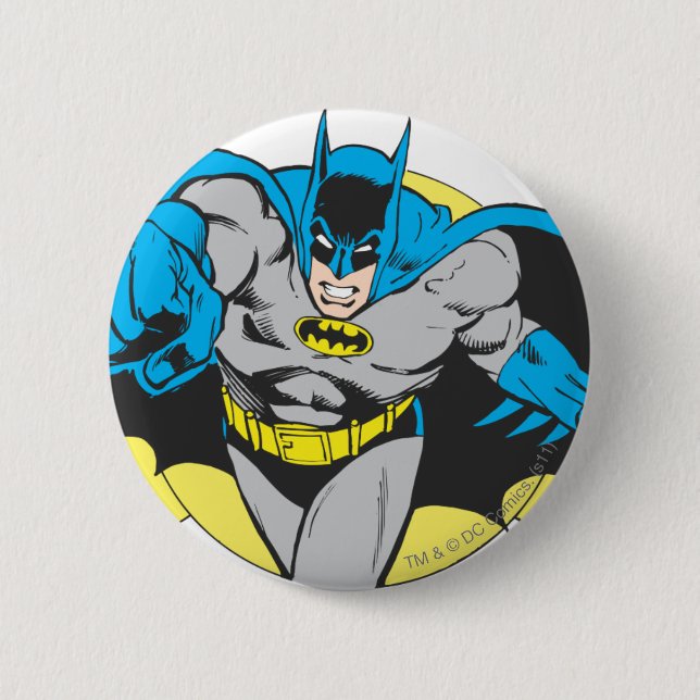 Badge Rond 5 Cm Batman Lunges Forward (Devant)