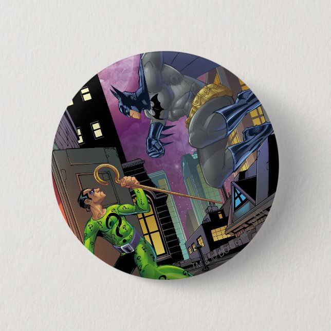 Badge Rond 5 Cm Batman - Riddler (Devant)