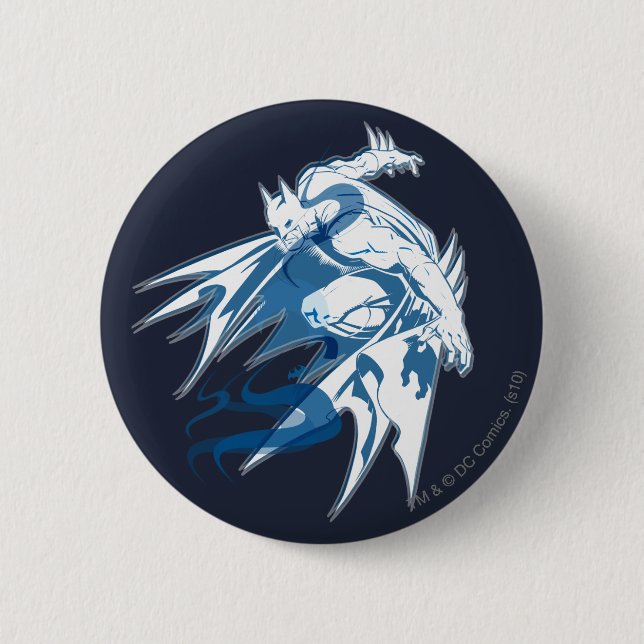 Badge Rond 5 Cm Batman Water Tonal Collage (Devant)
