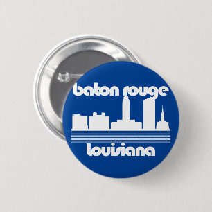 Badge Rond 5 Cm Baton Rouge, Louisiane