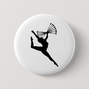 Badge Rond 5 Cm Baton Twirling Dance