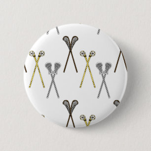 Badge Rond 5 Cm Bâtons de crosse