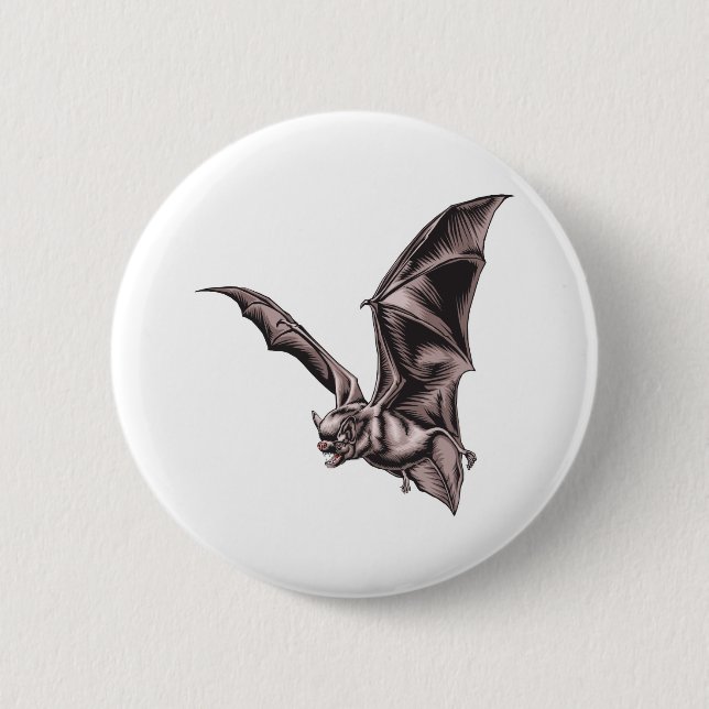 Badge Rond 5 Cm Batte de vol (Devant)