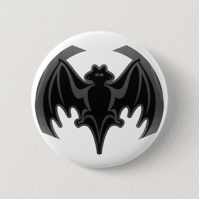 Badge Rond 5 Cm Batte Inv noir les cadeaux de Zazzle de MUSÉE (Devant)